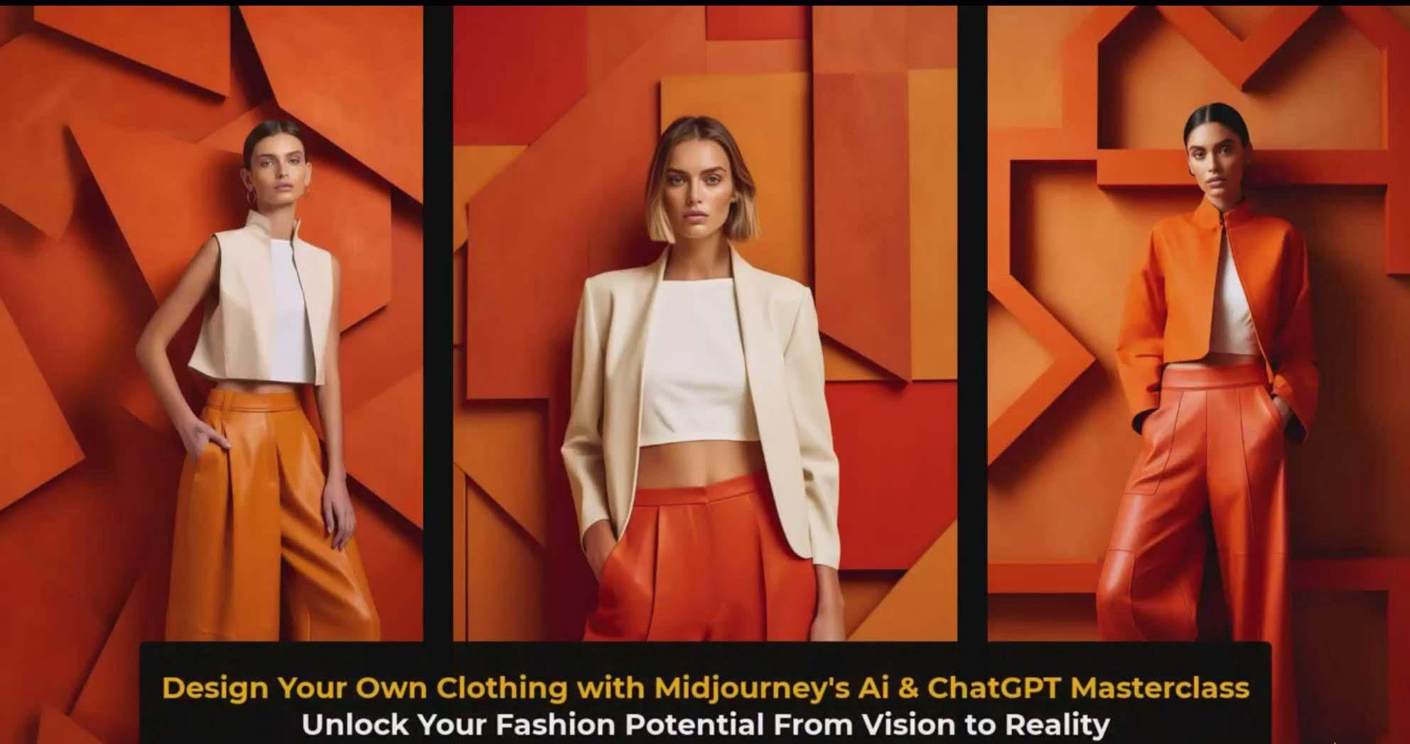 图片[3]-利用 Midjourneys Ai 人工智能设计自己的服装AI大师班-10节课-中英字幕-轻创网