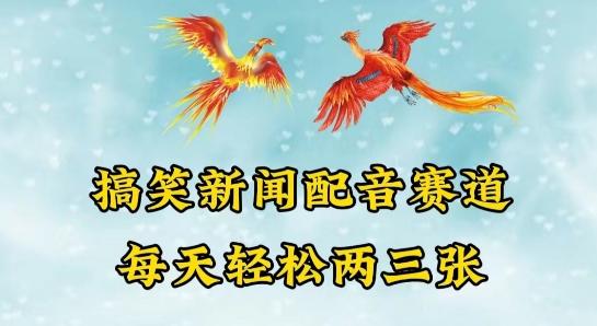 中视频爆火赛道一搞笑新闻配音赛道，每天轻松两三张【揭秘】-轻创网