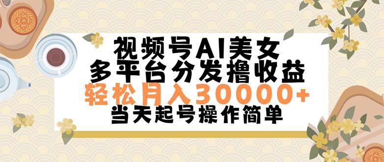 视频号AI美女，轻松月入30000+,操作简单轻松上手-轻创网