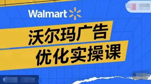 沃尔玛广告优化实操课，广告报告实操讲解，广告如何提高转化和ROAS等-轻创网