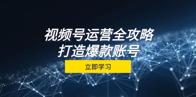 视频号运营全攻略，从定位到成交一站式学习，视频号核心秘诀，打造爆款…-轻创网