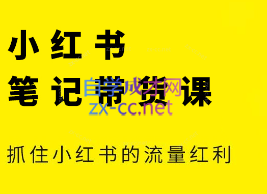 张宾·小红书笔记带货课(更新9月)-轻创网