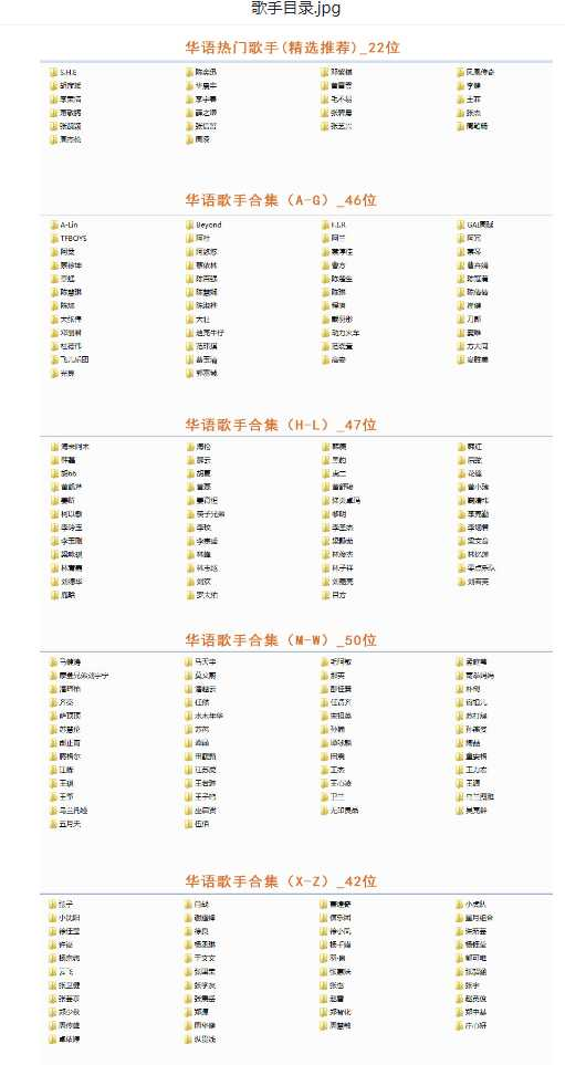 【音乐】歌手合集（100多位歌手合集）-轻创网