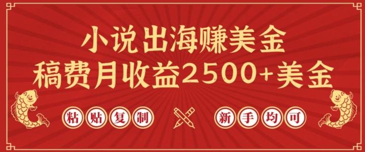 小说出海赚美金，稿费月收益2500+美金，仅需chatgpt粘贴复制，新手也能玩转【揭秘】-轻创网