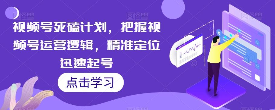 视频号死磕计划，把握视频号运营逻辑，精准定位迅速起号-轻创网