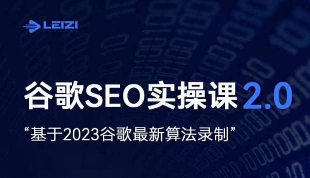 雷子·谷歌SEO 2.0实战课，独立站询盘自由必备，基于2023谷歌最新算法录制-轻创网