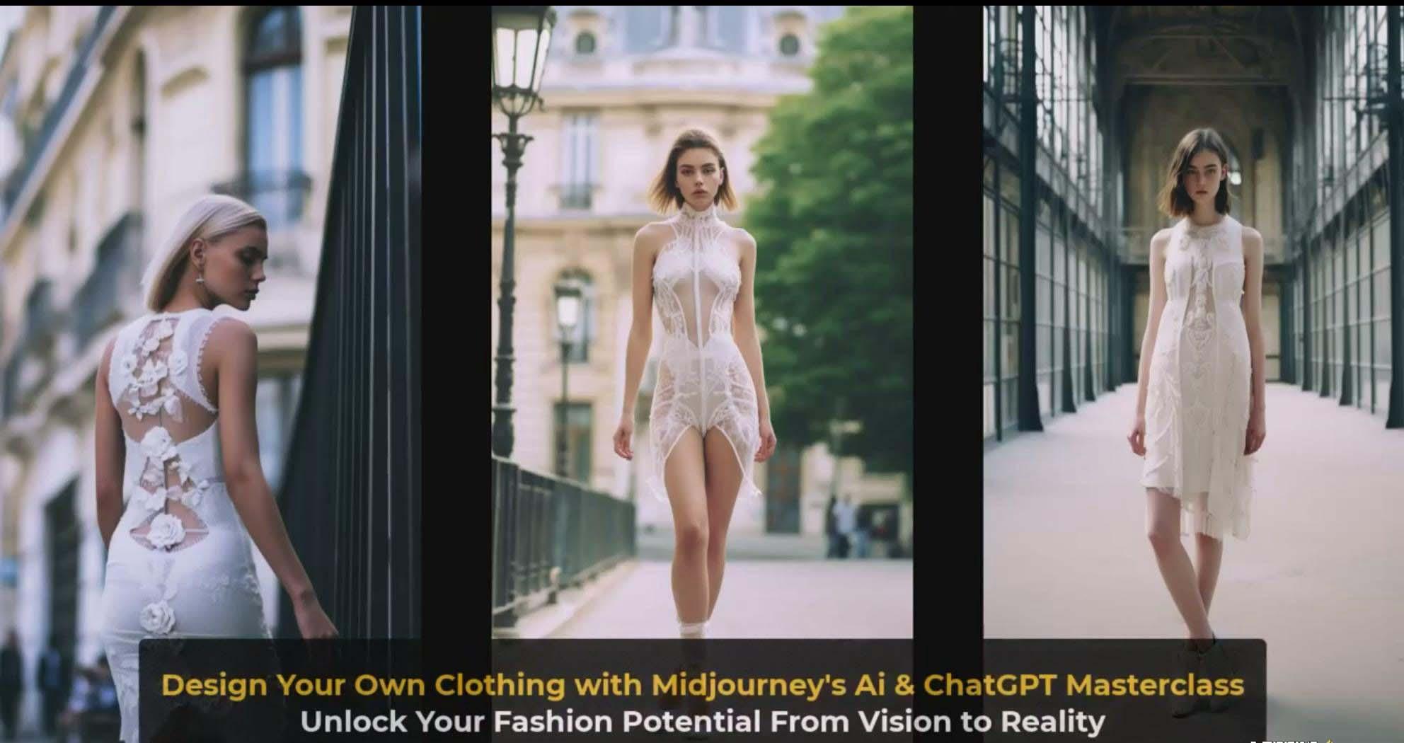图片[4]-利用 Midjourneys Ai 人工智能设计自己的服装AI大师班-10节课-中英字幕-轻创网