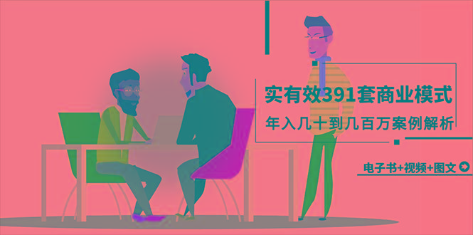 (9607期)真实有效391套商业模式，年入几十到几百万案例解析(电子书+视频+图文)-轻创网