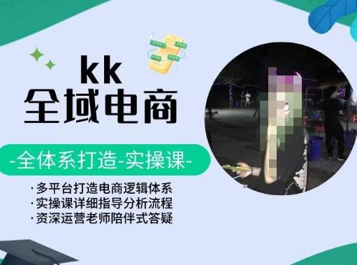 KK全域电商，全体系打造实操课，多平台打造电商逻辑体系-轻创网