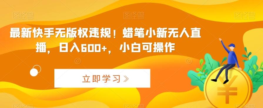 最新快手无版权违规！蜡笔小新无人直播，日入600+，小白可操作【揭秘】-轻创网