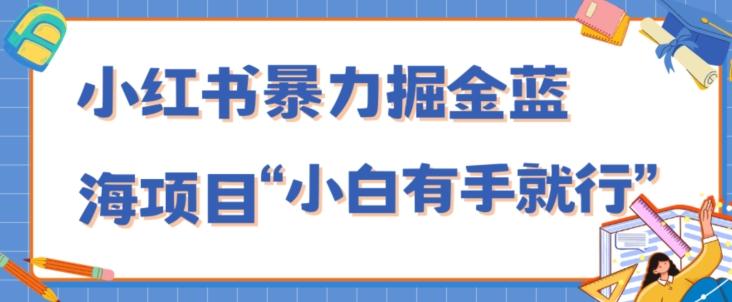 小红书暴力掘金蓝海项目，轻松日入1000+、小白有手就行（附新引流方法，不违规）-轻创网