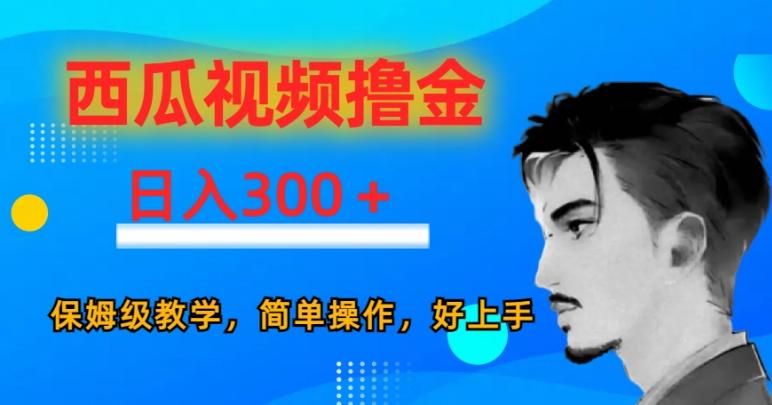 西瓜视频撸金日入300，保姆级教学，简单操作，好上手-轻创网