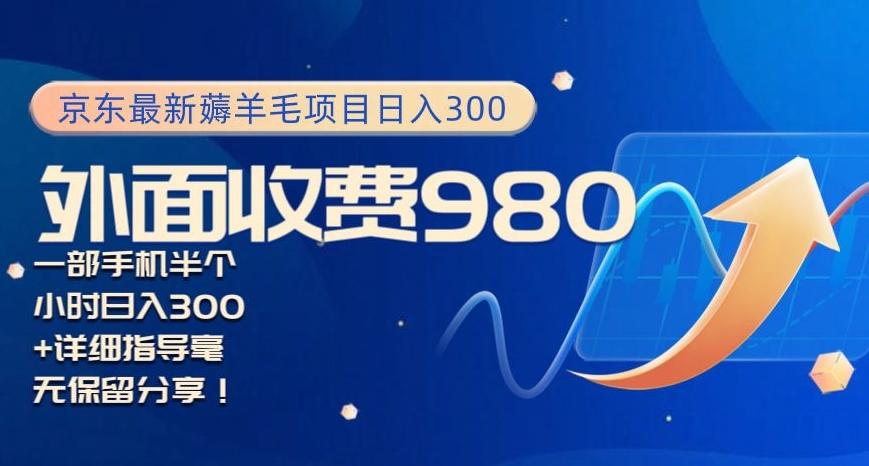 京东最新薅羊毛项目小白怎么做到日入300+一部手机半小时搞定-轻创网