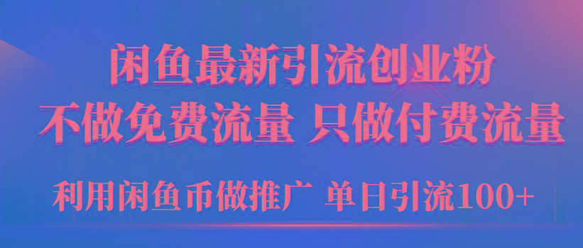 (9584期)2024年闲鱼币推广引流创业粉，不做免费流量，只做付费流量，单日引流100+-轻创网
